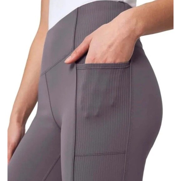 Mondetta High Rise Ribbed Panel Legging Jogger Athletic Womens  Large Purple New - Picture 3 of 9